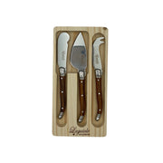 Laguiole Cheese Knife Set - Brown