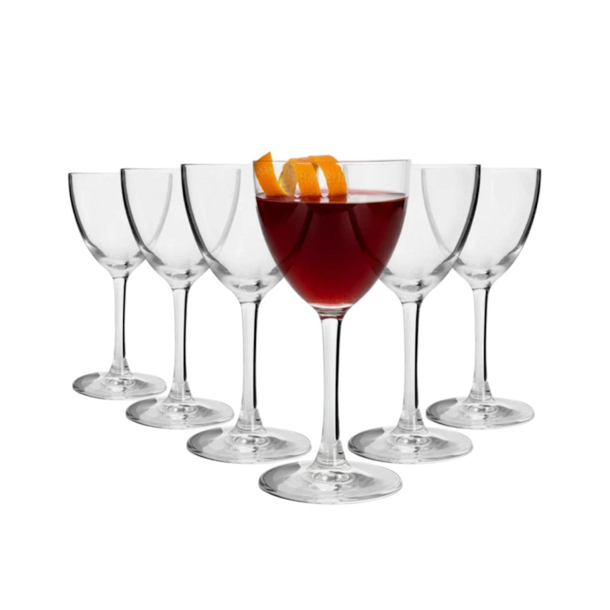 Hoxton Crystal Nick & Nora Cocktail Glasses  Pack of 6 - 155ml