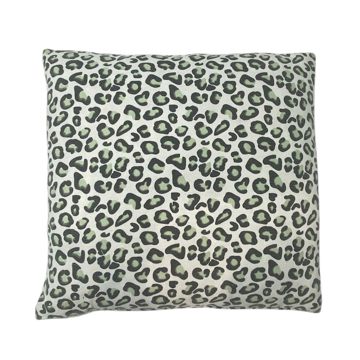 Cushion Cream, Grey & Green