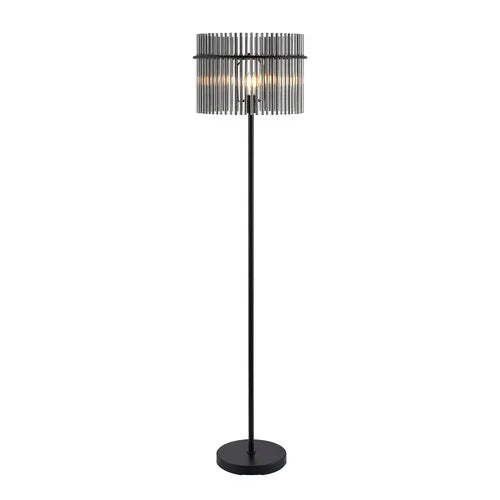 Ophelia Floor Lamp Black Glass