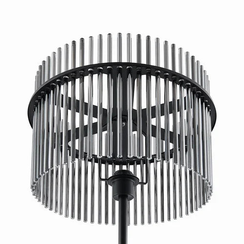 Ophelia Floor Lamp Black Glass