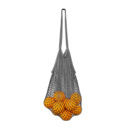 Choose 2 Reuse 100% Cotton Market String Bag - Charcoal Grey