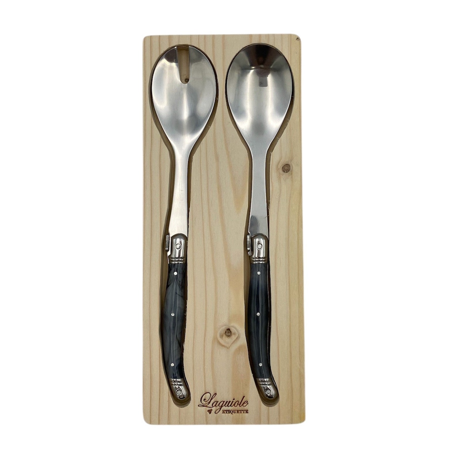 Laguiole Salad Server - Grey