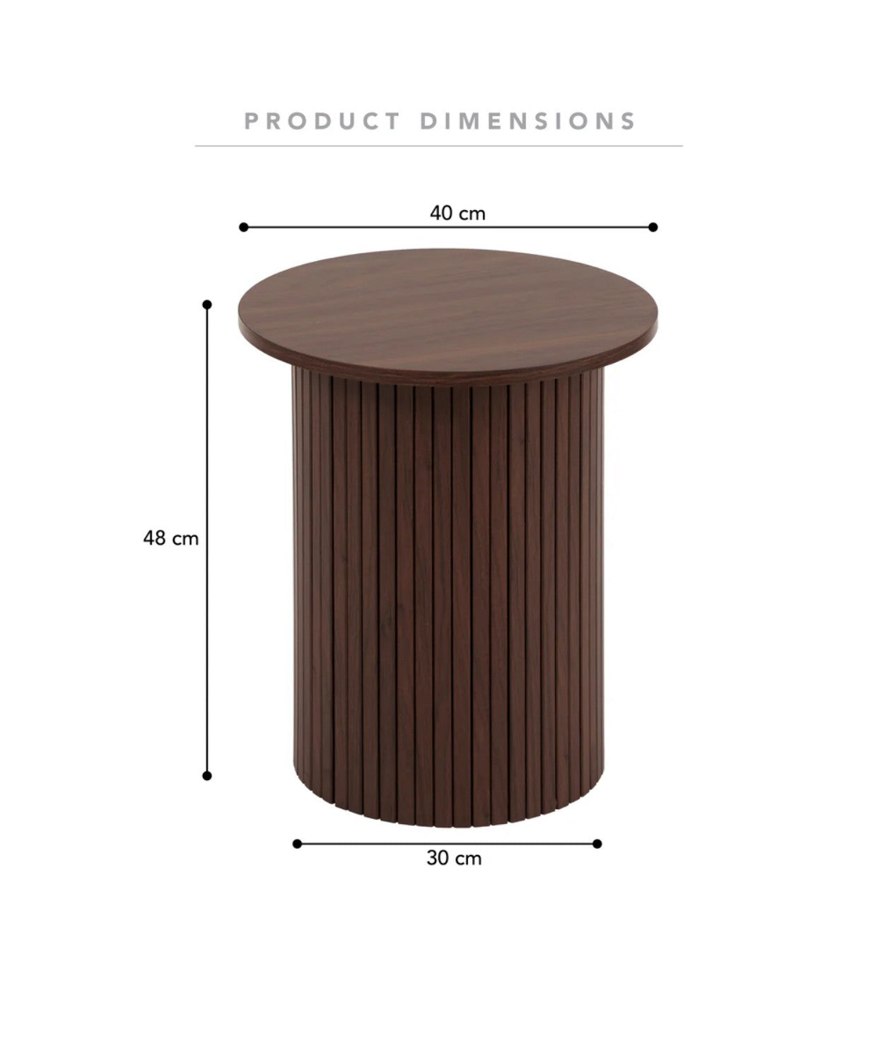 Piper Side Table Walnut