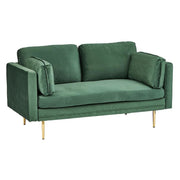 Jade Velvet 2-Seater Sofa Green