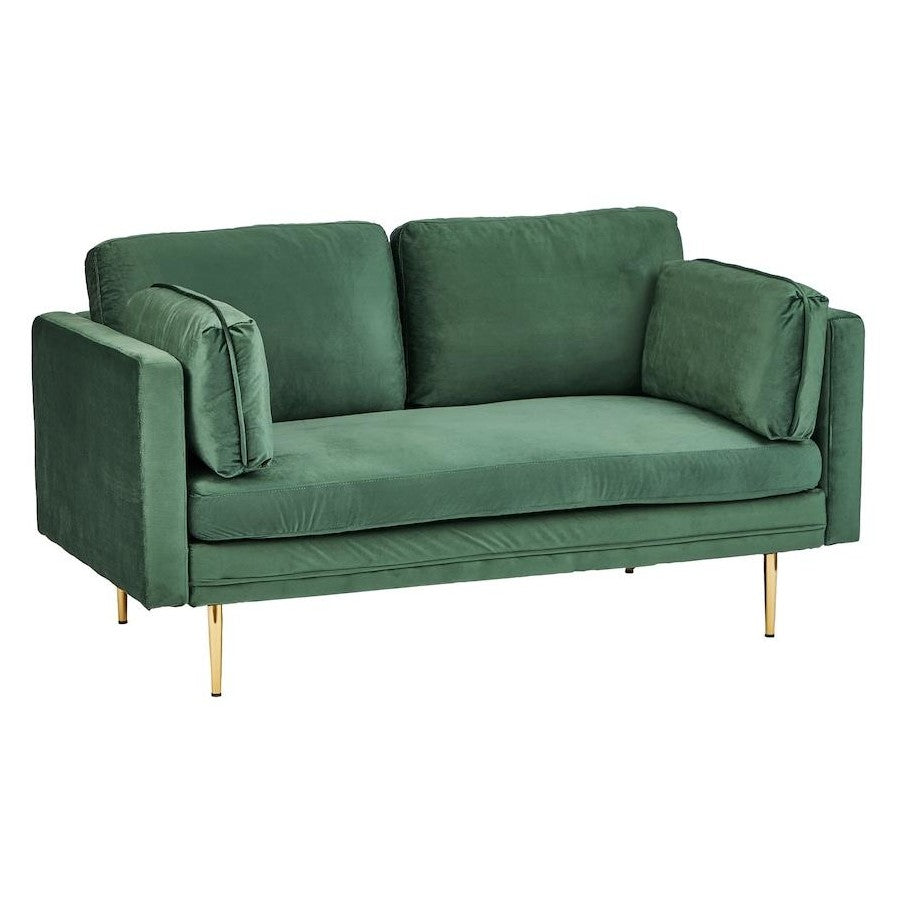 Jade Velvet 2-Seater Sofa Green