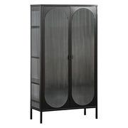 Juno Large Metal Cabinet Black - 150.5cm