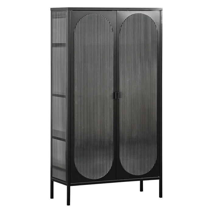 Juno Large Metal Cabinet Black