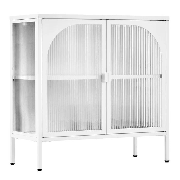 Juno Small Metal Cabinet White