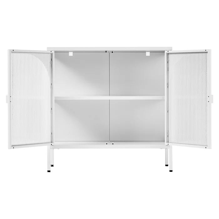 Juno Small Metal Cabinet White