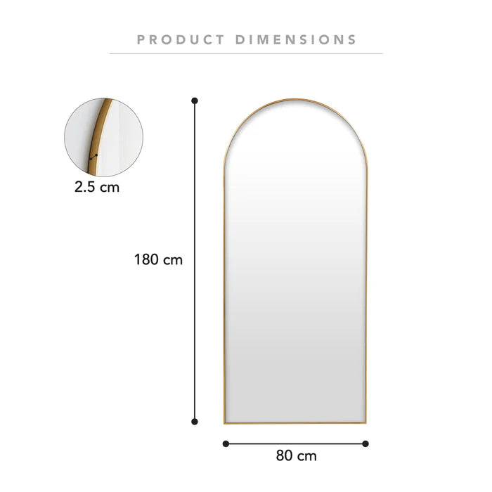 Ora Arch Mirror XL 180cm Gold