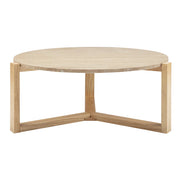 Neil Coffee Table Real Travertine