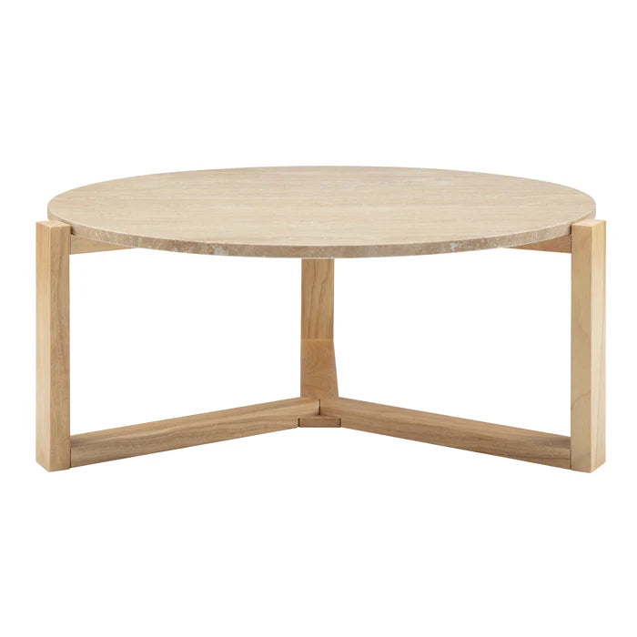 Neil Coffee Table Real Travertine