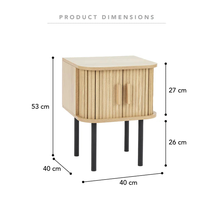 Piper Bedside Table Natural