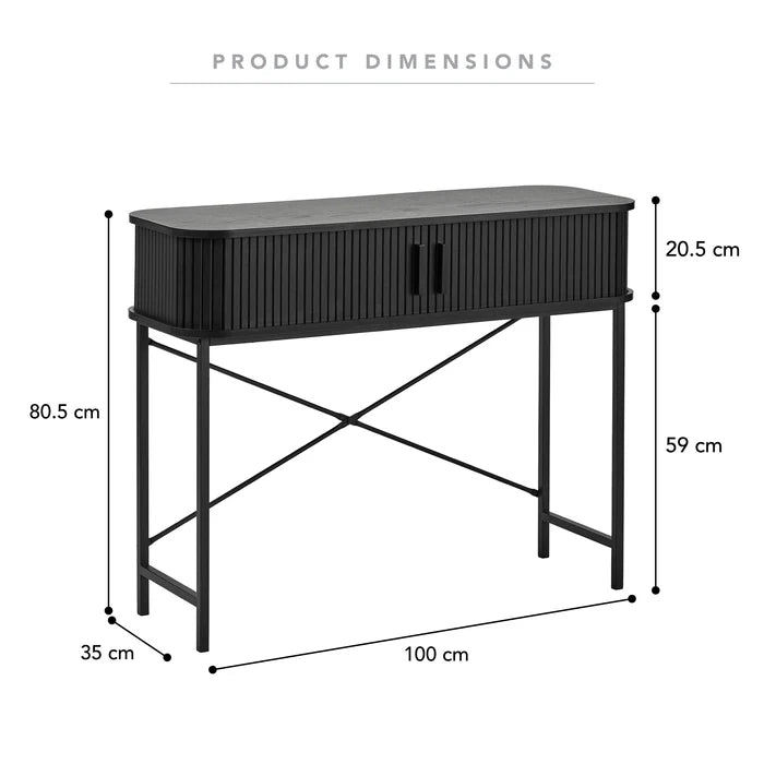 Piper Console Black - 100cm