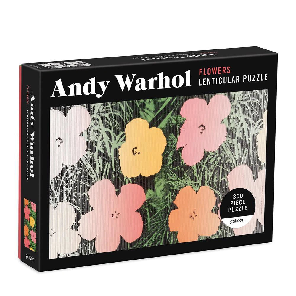 Andy Warhol Flowers Lenticular - 300 Piece Puzzle
