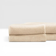 Renee Taylor Cobblestone 650 GSM Cotton Ribbed Towel - Stone
