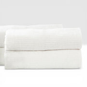 Renee Taylor Cobblestone 650 GSM Cotton Ribbed Towel - White