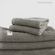Renee Taylor Cobblestone 650 GSM Cotton Ribbed Hand Towels - Platinum