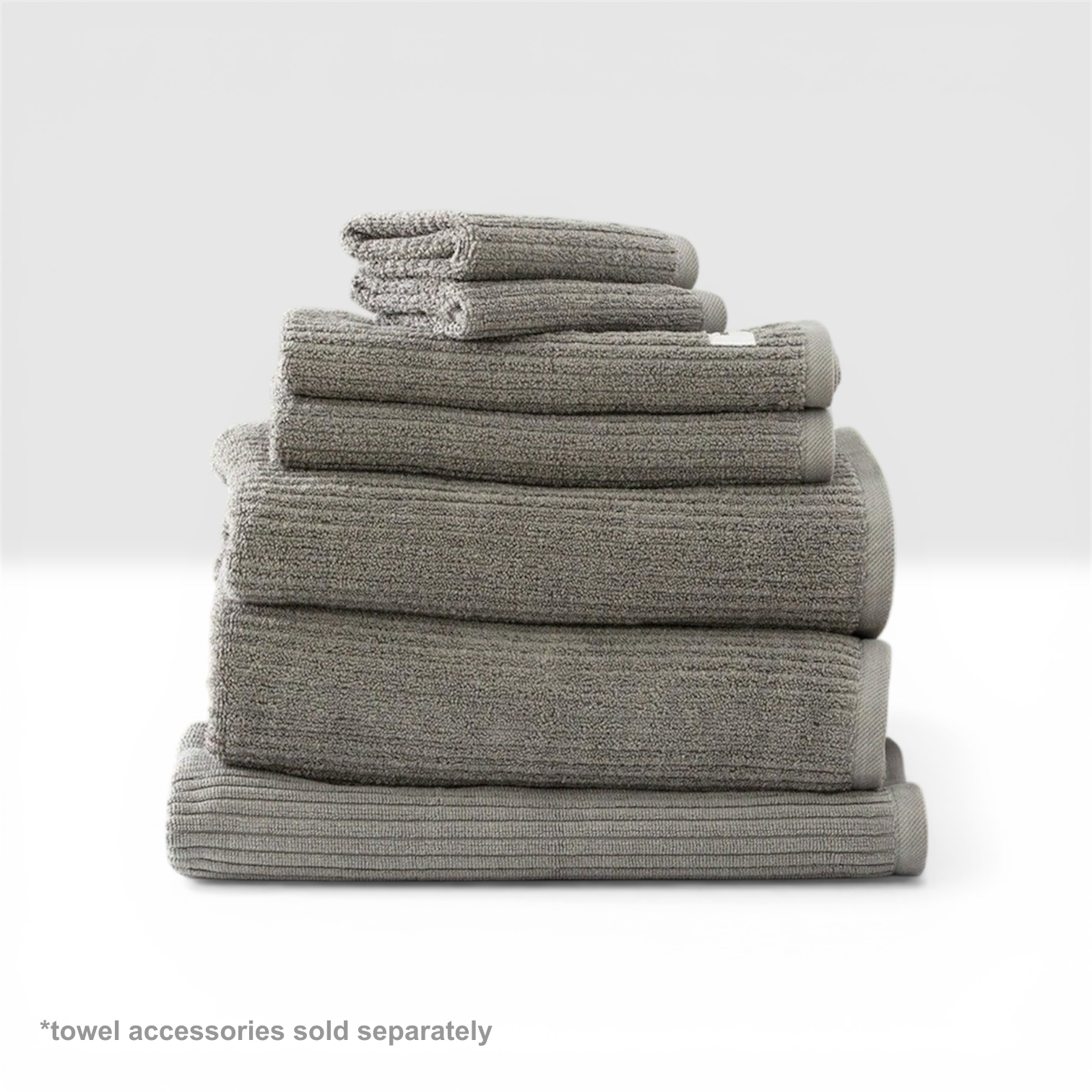 Renee Taylor Cobblestone 650 GSM Cotton Ribbed Bath Mat - Platinum