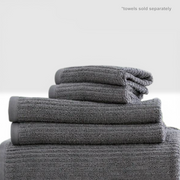 Renee Taylor Cobblestone 650 GSM Cotton Ribbed Hand Towels - Granite