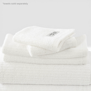 Renee Taylor Cobblestone 650 GSM Cotton Ribbed Face Towels - White