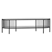 Sabrina Curved Entertainment Unit Black - 144cm