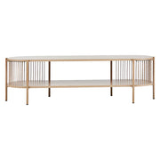 Sabrina Curved Entertainment Unit Natural - 144cm