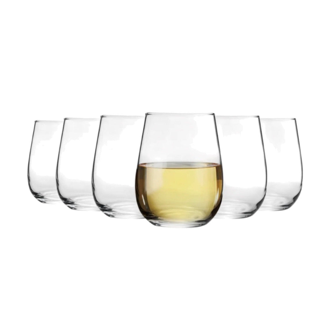 Stemless Wine Glasses Pack of 6 - 360ml