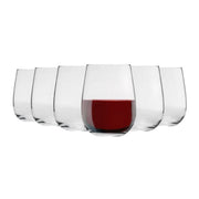 Stemless Wine Glasses Pack of Six - 475ml