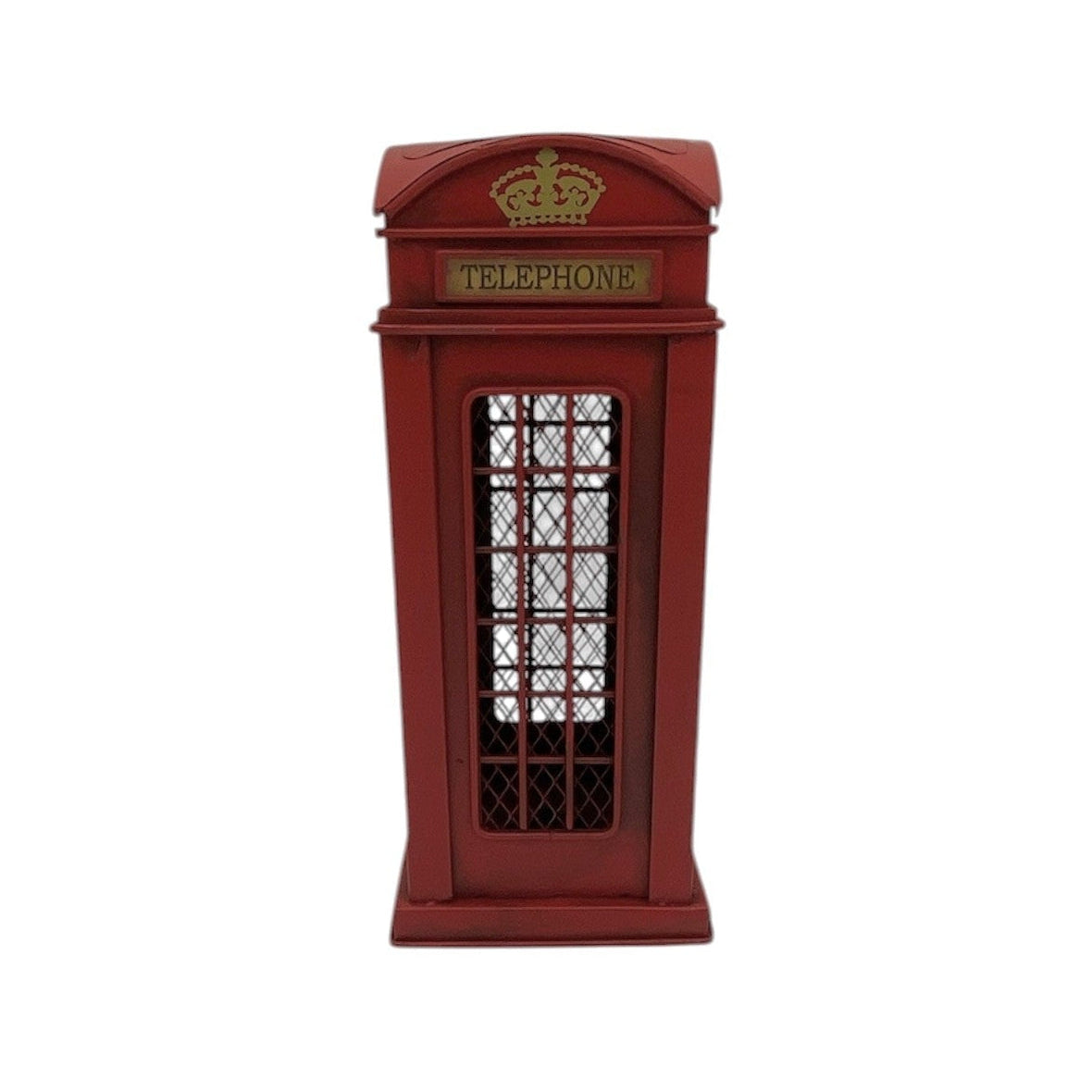 Telephone Booth Metal Money Box 28 cm