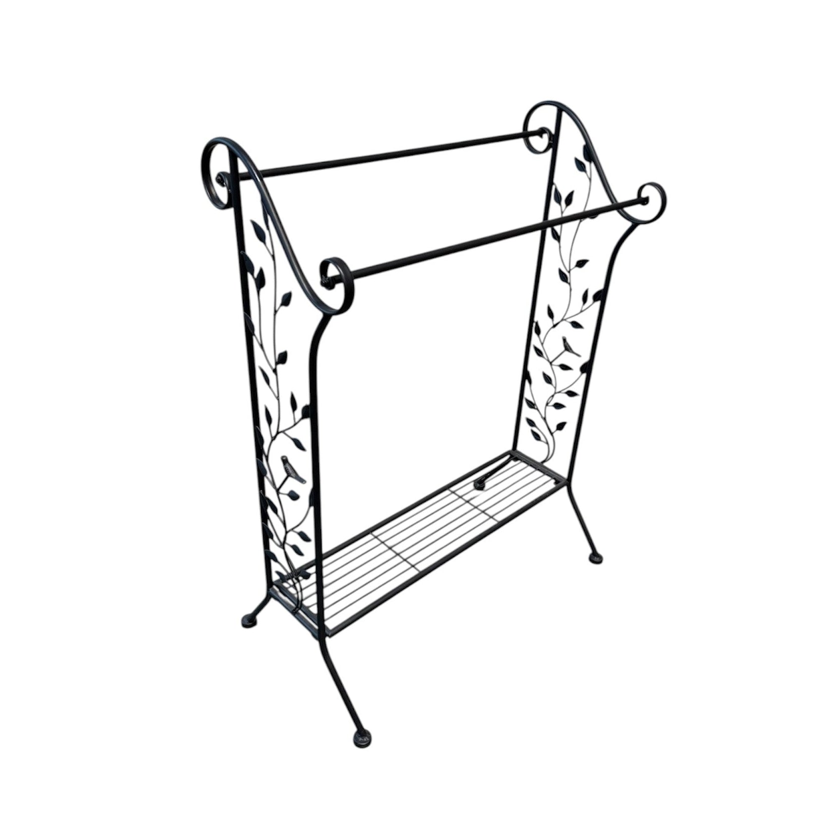 Madeline Free-Standing Towel Rail Black