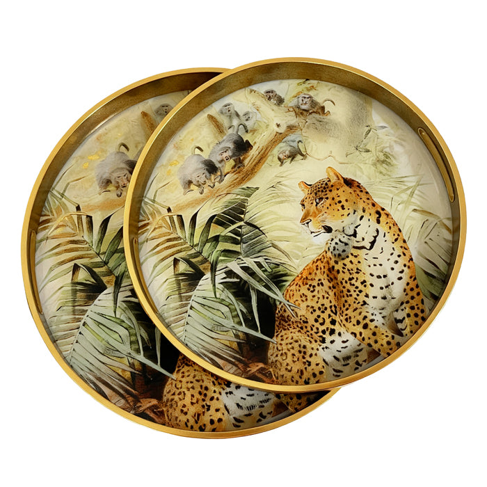 Botswana Round Trays Set Two