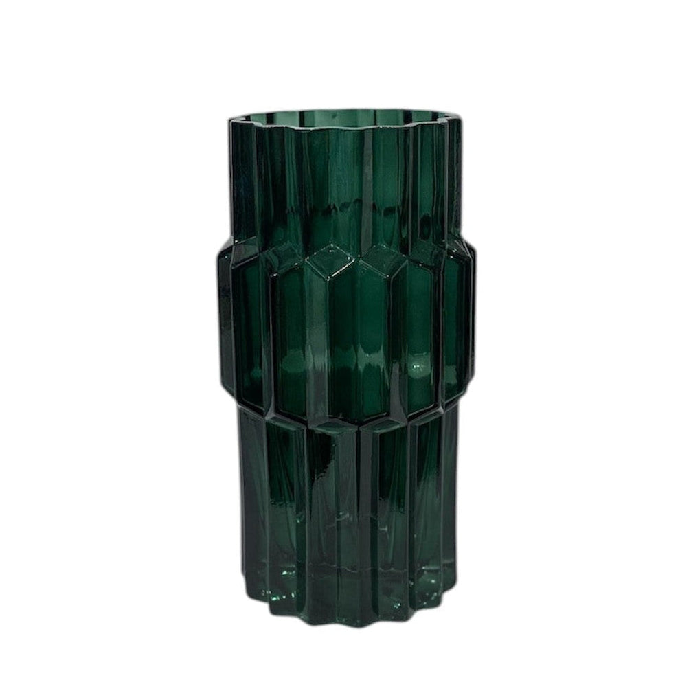 Glass Vase Large Emerald Green