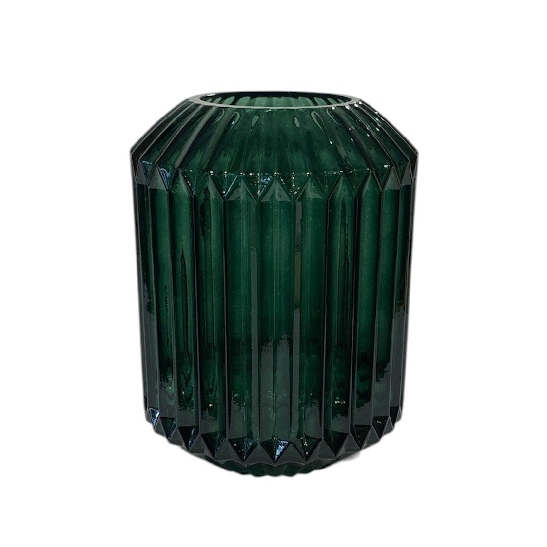 Glass Vase Emerald Green