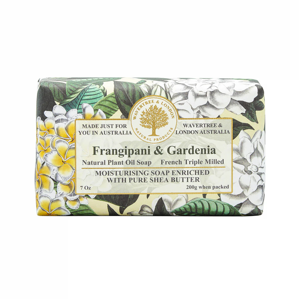 Wavertree and London Frangapani and Gardenia Soap 200g